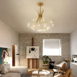 Dandelion Crystal Chandelier 13-19 Light Modern LED Ceiling Fixture1