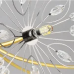 Dandelion Crystal Chandelier 13-19 Light Modern LED Ceiling Fixture10