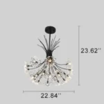 Dandelion Crystal Chandelier 13-19 Light Modern LED Ceiling Fixture2