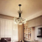 Dandelion Crystal Chandelier 13-19 Light Modern LED Ceiling Fixture3
