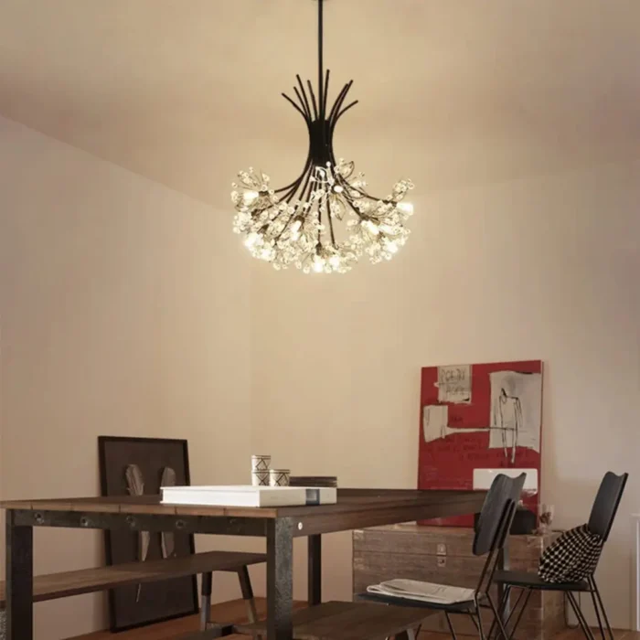 Dandelion Crystal Chandelier 13-19 Light Modern LED Ceiling Fixture4