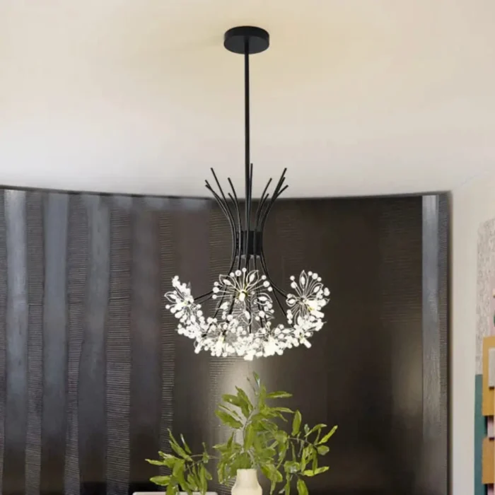 Dandelion Crystal Chandelier 13-19 Light Modern LED Ceiling Fixture7