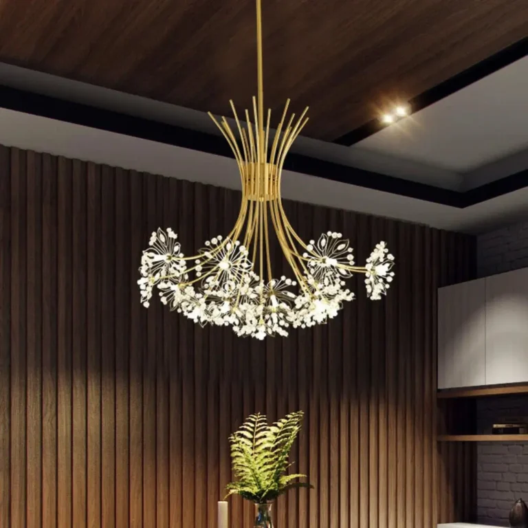 Dandelion Crystal Chandelier 13-19 Light Modern LED Ceiling Fixture9